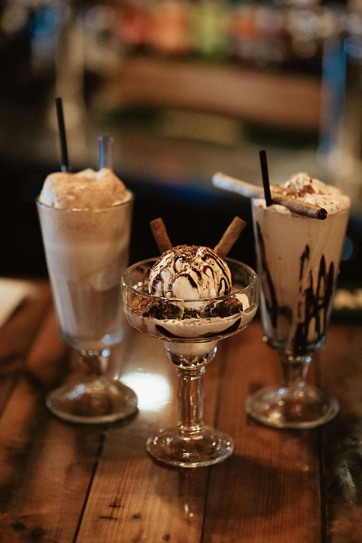 Ice cream desserts at Silver Saddle Saloon