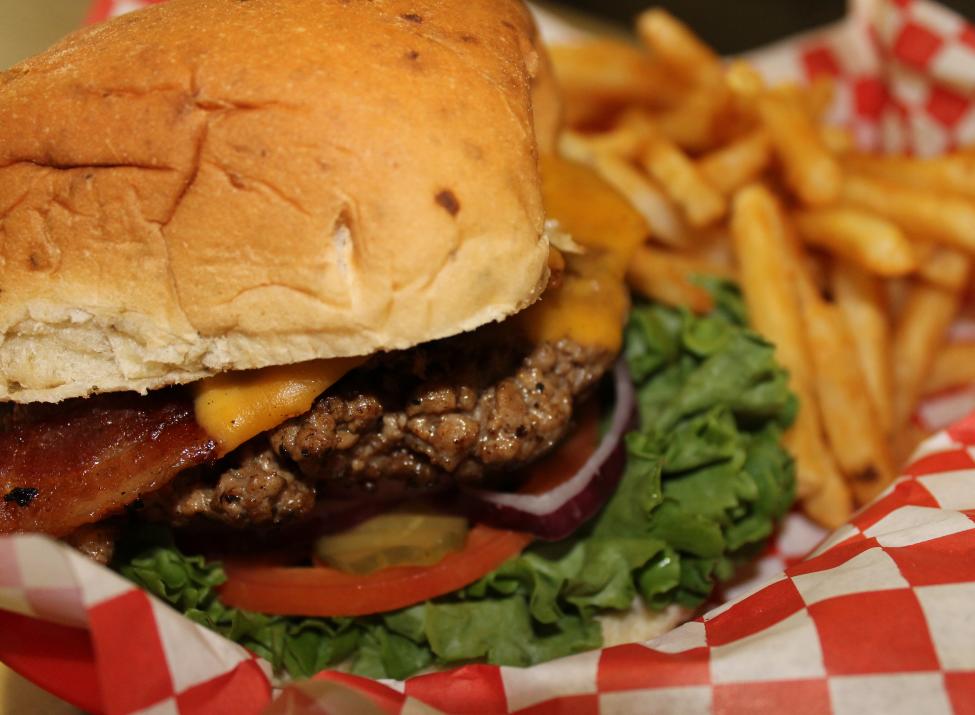 Burger at The Fillin Station
